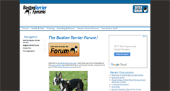 Desktop Screenshot of bostonterrierforums.com